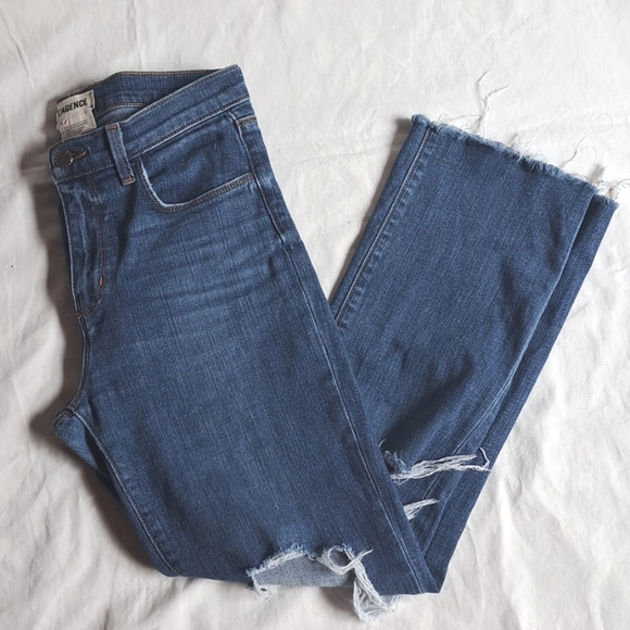 L'Agence Jordan vintage straight cropped distressed Denim sz27-28 - Picture 15 of 15